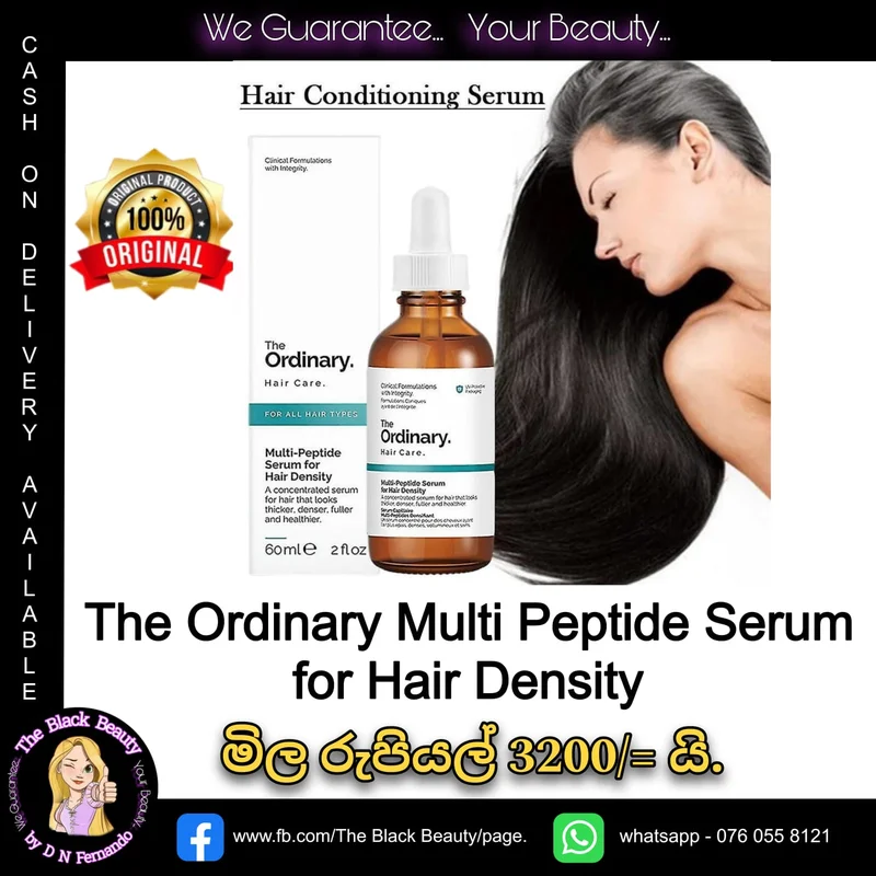 The Ordinary Multi Peptide Serum for hair density.